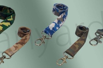 printed camouflage lanyard