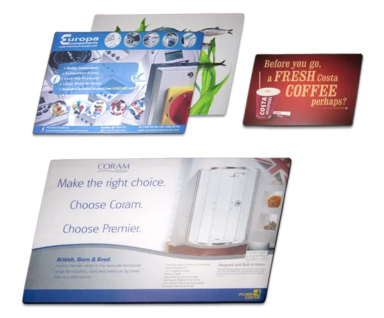 Custom printed point of sale counter mats