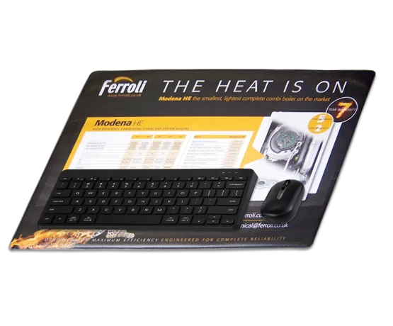 Large custom printed promotional desk mats