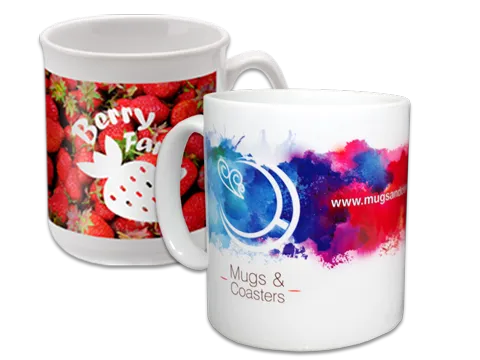 Full colour printed mugs