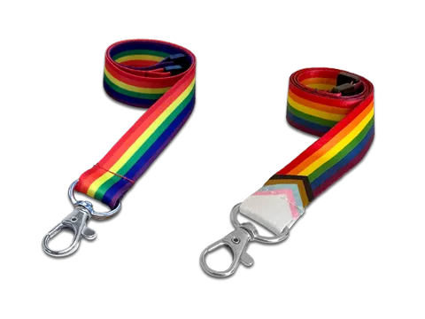 Patterned and designer stock lanyards