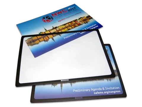 Insert display desk mats