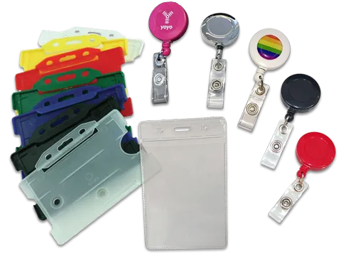 ID cardholders, badge reels and accessories