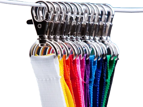 Plain coloured lanyards