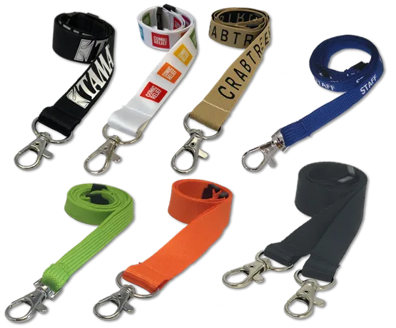 Custom printed lanyards, plain lanyards and ID accessories