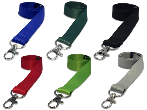 Plain flat lanyards
