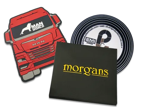 Custom rubber coasters