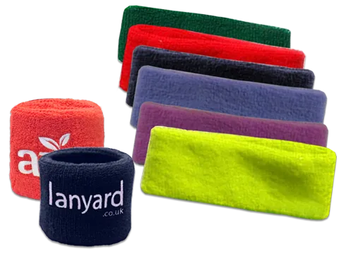 Custom branded wrist sweatbands