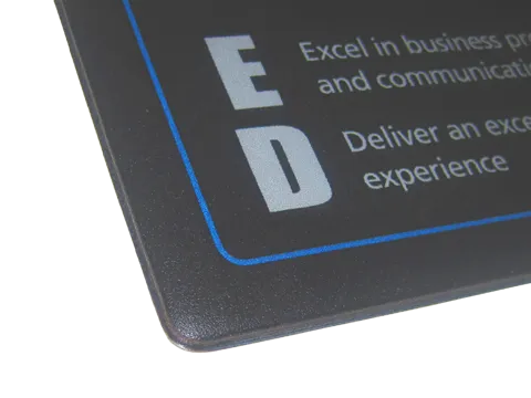 Welded custom mouse mats