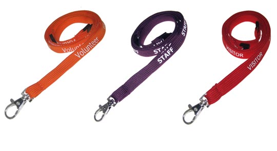 pre-printed lanyard