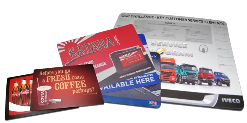Selection of custom printed countermats